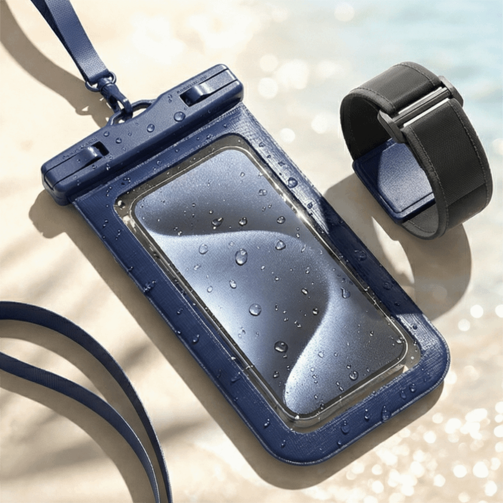 Dry Bag Waterproof - Borsa Impermeabile per Telefono con Cinturino