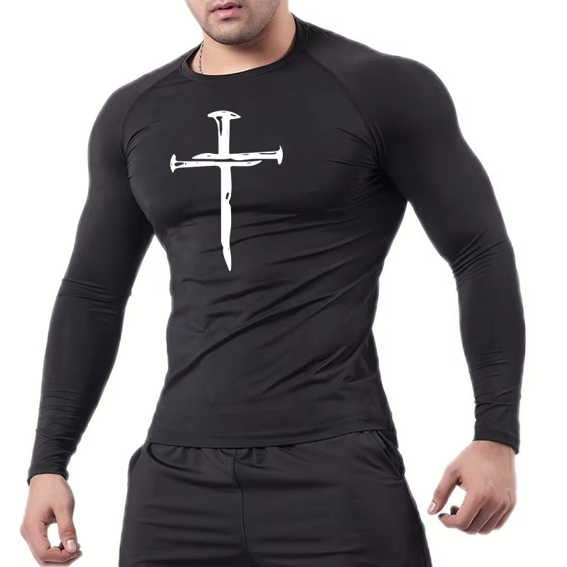 Rash Guard - Magliette a Compressione Christian Workout con