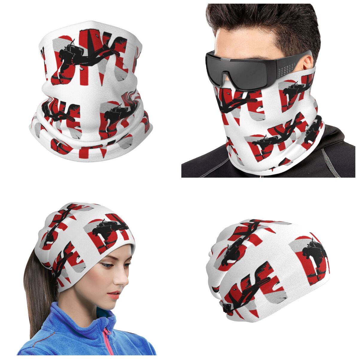 Diving Mask - Bandana per immersioni subacquee, snorkeling, sport