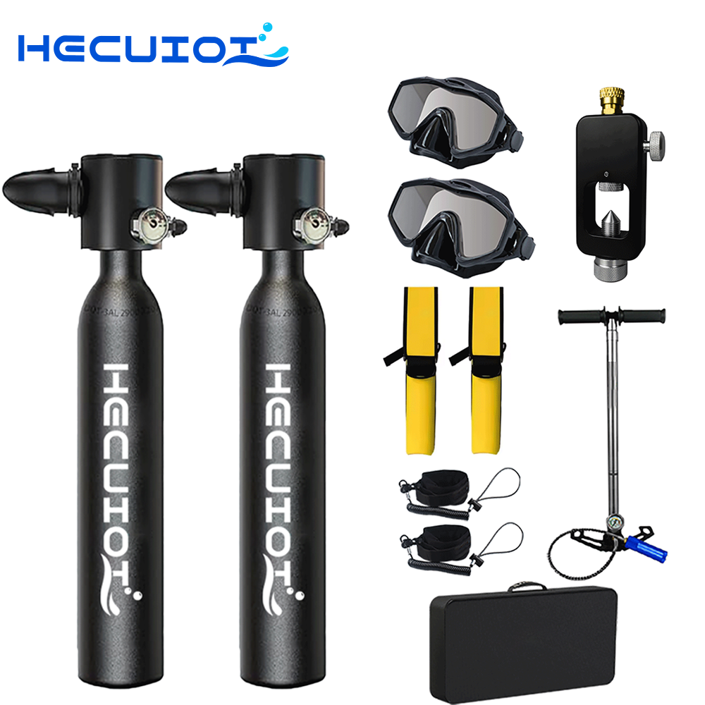 Snorkel Set - HECUIOI Mini Scuba Tank Attrezzatura per