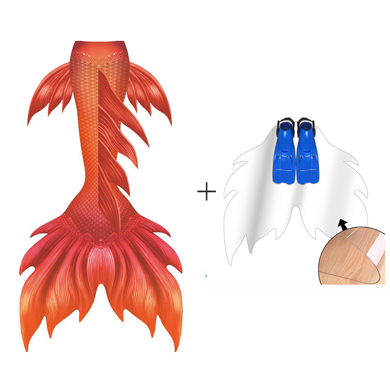 Arancione donna coda di sirena - Swim Fins recensione e prezzo