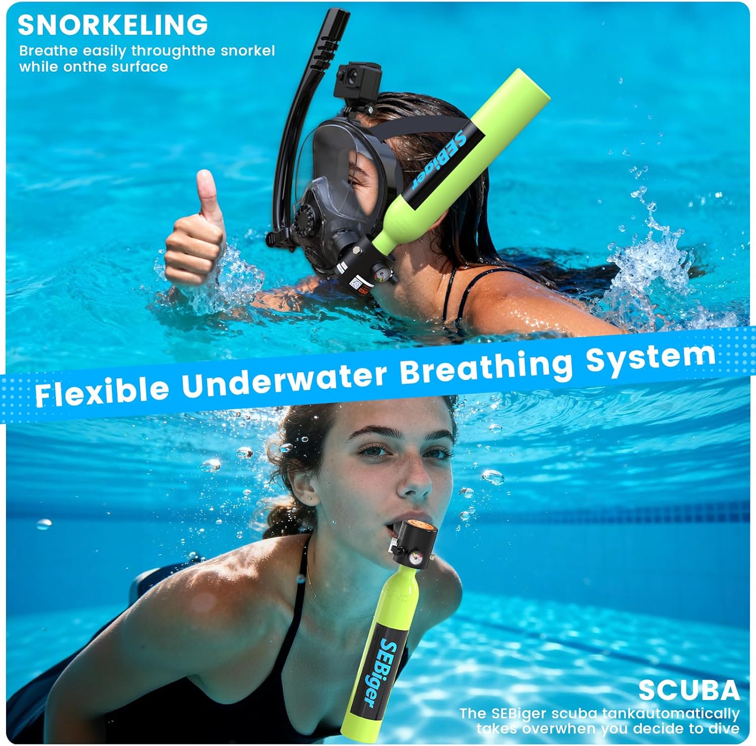 Mini Bombola Subacquea 0.5L co - Snorkel Set recensione e prezzo